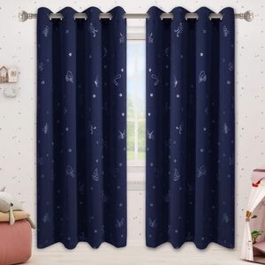 Curtains 84 Inches Long for Kids Room 52x84 Inch